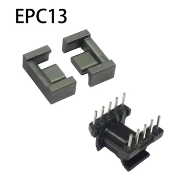 EPC13 5+5 Pini 10P Mn-Zn PC40 Orizontală Înaltă Frecvență Transformator de Putere Ferită Moale Miez Magnetic Bobina Fostul Bobinei