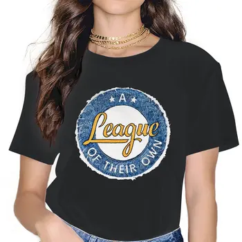 Epocă de Baseball T-Shirt Femei Echipajul Gât T Camasi-O Ligă de Propria Lor Maneca Scurta Idee de Cadou de Îmbrăcăminte