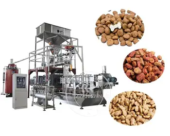 Industriale de Alimente pentru animale de Companie Extruder Mașină de Pet Mașină de Prelucrare a Alimentelor Cu Certificare CE Linie de Producție