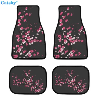 Japoneze Sakura Blossom Auto Covorase Anti-murdar Mat Piese Auto Decorare în Față și în Spate Mașina Podea Mat Non-Alunecare pentru Masina