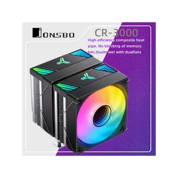 JONSBO CR-3000 7 HeatPipes Dual-Tower Cooler CPU Dual-Fan 120mm ARGB 5V CPU Radiator Pentru LGA1200 1700 1150 1151 AM4 AM5