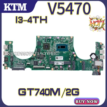 KEFU DAJW8CMB8E1 Pentru DELL Vostro V5470 V5439 5439 2TK7V 5470 Laptop Placa de baza Placa de baza de Test OK I3 CPU GT740M/2G