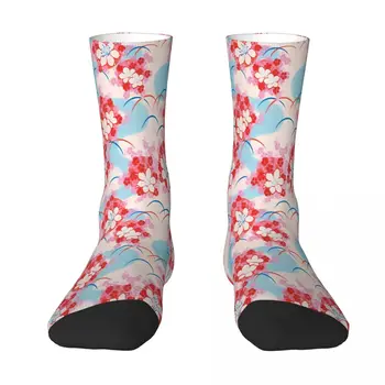 Kimono Model Sakura Râu Japoneză Arta Retro Ciorap Șosete Bărbați Femei Poliester Ciorapi Design Personalizabil