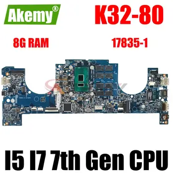 LK32 MB 17835-1 448.0A207.0011 Pentru Lenovo K32-80 K32-80b V730-13IKB Laptop placa de baza Cu CPU I5 I7 7-8G RAM 100% test de munca