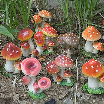 Mini Rășină Fairy Ciuperci Miniatură Terariu Figurine Papusi Artizanat DIY Peisaj de Grădină Ornament Decor Prezent