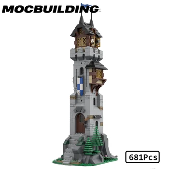 MOC Castel Medieval de Arhitectura Model MOC Blocuri Cadouri Jucarii de Afișare Construcție Cadouri de Craciun, Cadou de Ziua ta