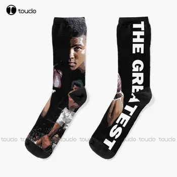 Muhammad Ali - Cel Mai Mare Șosete Sosete Pentru Baieti 360° Digitale De Imprimare Personalizate Personalizate Unisex Adulti Tineri Tineri Ciorapi