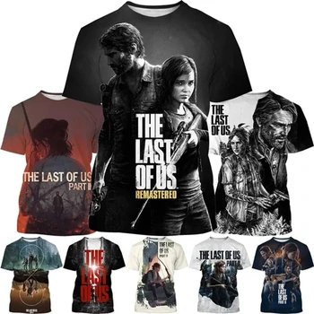 Noi de Popular Joc The Last Of Us Partea a II-a 3D Imprimate T-shirt Mens pentru Femei Haine de Moda Print T Camasa Casual Streetwear Topuri Tricouri