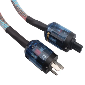 Noi HiFi Audio Cablu de Alimentare 12Cores Cupru C7 IEC Conector Cablu de Alimentare AC NE & AU & UE Plug