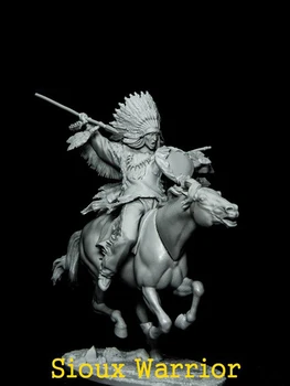 Noi Neasamblate 1/32 vechi fantasy warrior cu calul Rășină Figura Nevopsite Model de Kit