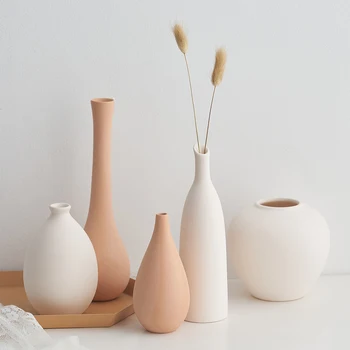 Nordic Ins Minimalism Mici Decor Vaza Vaze Ceramice pentru Decor Masă de Cafea Uscate Vaza de Flori Masa Decorative