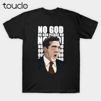 Nu Dumnezeu te Rog Michael Scott Lucrător de Birou Prieteni Serial Amuzant tricou Negru