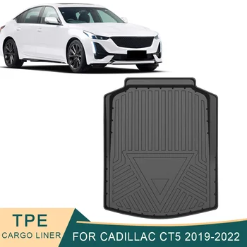 Pentru Cadillac CT5 2019-2022 Mașină de Linie de Mărfuri, Toate-Vreme TPE Non-alunecare Portbagaj Covorașe Waterproof Boot Tava Portbagaj Covor Accesorii