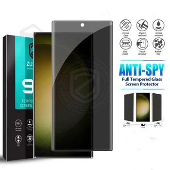 Pentru Samsung Galaxy S23 Ultra Plus ZUSLAB de Confidențialitate Temperat Pahar Ecran Protector