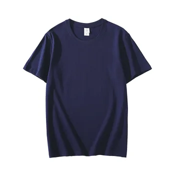 Tee Tricou top Culoare Solidă Bază T Camasa Barbati Casual, O-neck Harajuku Top de Vară coreean Alb Tricou Marime Mare 5XL bărbați t-shirt