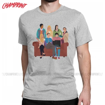 Teoria Big Bang Gang T-Shirt pentru Bărbați TV Show Minunat din Bumbac Tricouri Guler Rotund Maneci Scurte T Shirt New Sosire Îmbrăcăminte