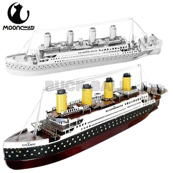 Titanic DIY Titanic Barca Model de Kit de Metal din Oțel Inoxidabil Asamblate Model Barcă Colecție de Crăciun Jucării Pentru Copii