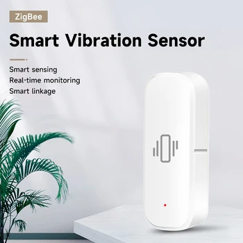 Tuya Pentru Zigbee Inteligent Vibrații Senzor De Mișcare, Senzor De Monitorizare În Timp Real De La Distanță De Alarmă Inteligente De Automatizare Dispozitiv Comun