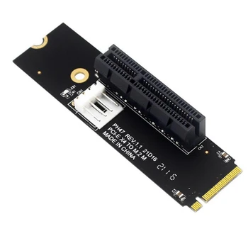 Unitati solid state M. 2 PCI-E 4X Riser Card M2 M pentru a PCIe X4 Adaptor cu LED Indicator de Alimentare SATA Coloană pentru Bitcoin Mining