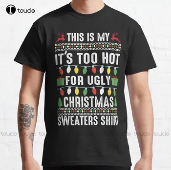 Urât De Vacanță Pulovere - Crăciun Fericit Buffalo Plaid Crăciun Moș Crăciun Clasic T-Shirt Mens Tricou Creative Amuzant Tee