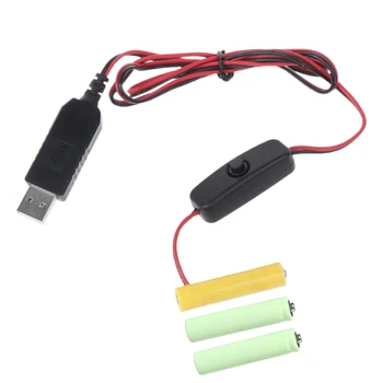 USB la 4,5 V AAA LR03 Eliminatoare de Alimentare Adaptor Înlocuiește 3PCS AAA Dropship