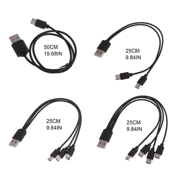 USB Multi-Încărcare Cablu 1/2/3/4 în 1 mai Multe Telefon Incarcator Cablu USB C Multi cu Cablu de Tip C Port pentru Telefoane, Tablete