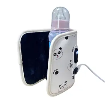 USB Încălzitor de biberoane Pentru calatorii Bea Lapte de Căldură Keeper Temperatură Constantă de Încărcare Rapidă LED Portabil USB Sticla mai Cald