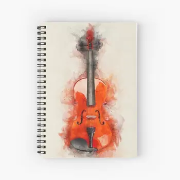 Vioara Muzica Spirală Notebook120 Pagini Notă Memo Cărți pentru Copii Cadou de Ziua Profesor de Școală Rechizite de Birou Student Journal