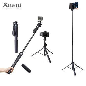 XILETU XSG-5S 1.62 m Bluetooth Trepied Selfie Stick-ul Pliabil Cu atracție Magnetică Pentru Gopro Camere video de Acțiune Telefoane Ipad Selfie