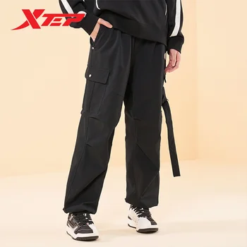 Xtep Pantaloni Pentru Bărbați Și Femei 2023 Iarnă Confortabil Unisex Pantaloni De Trening Hip Hop Stil De Stradă Cupluri Funduri 977427560776